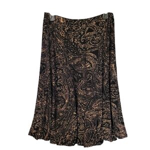 Chico's Travelers full stretchy slinky skirt - L.       G89